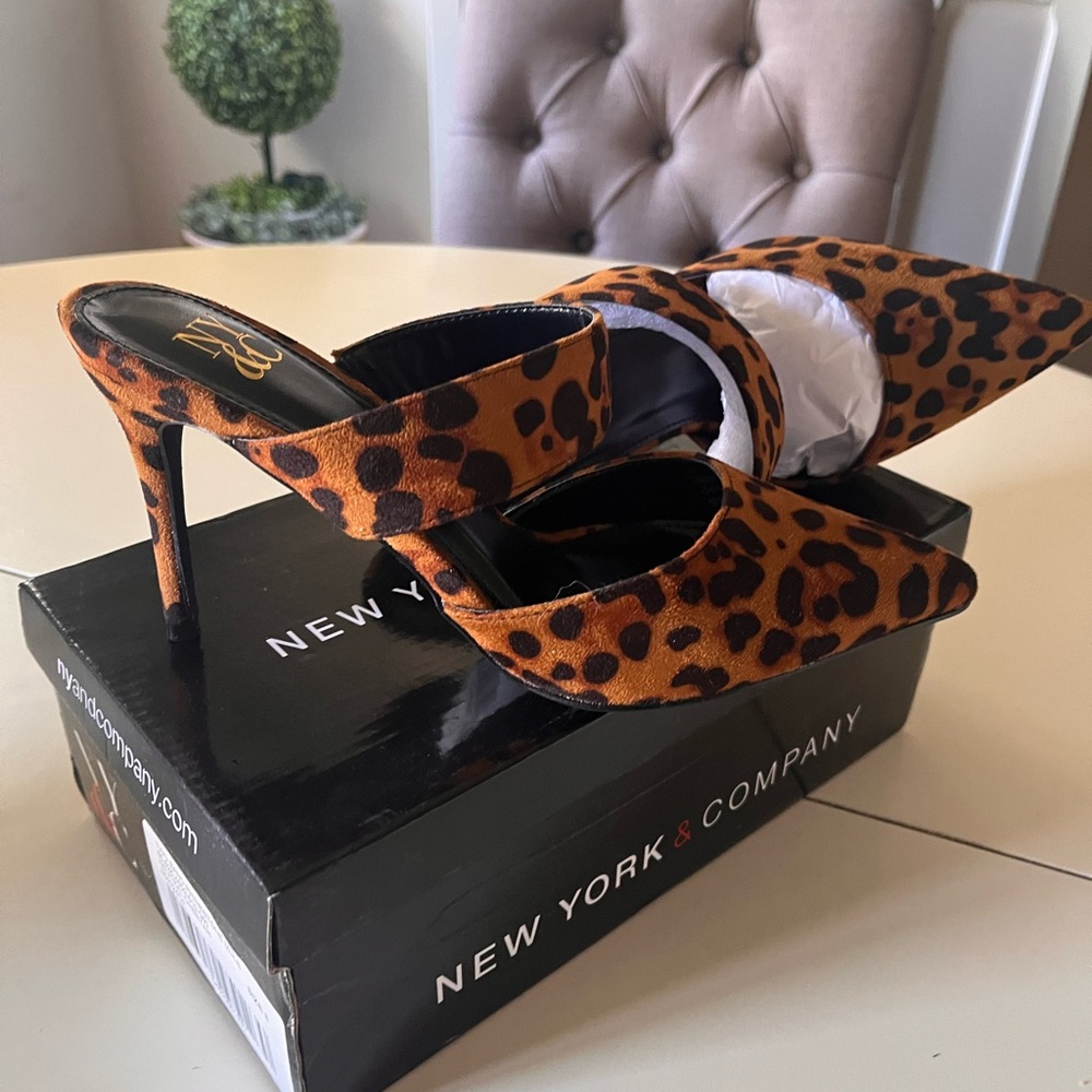 New York & Company Leopard Print Heels